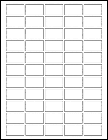 Sheet of 1.425" x 0.8312"  labels