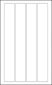 Sheet of 1.7" x 13"  labels