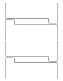 Sheet of 7.125" x 2.8125"  labels