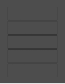 Sheet of 6.5" x 1.75" True Green labels