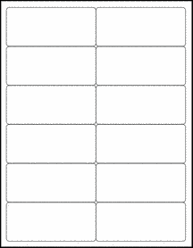 Sheet of 4" x 1.75"  labels