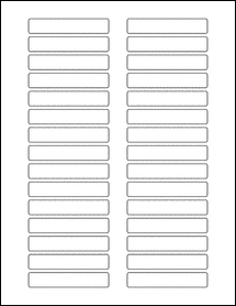 Sheet of 2.9134" x 0.5315"  labels