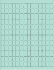Sheet of 0.5" x 0.75" Pastel Green labels