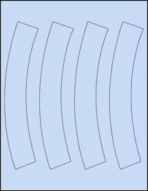 Sheet of 0" x 0" Pastel Blue labels