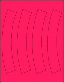 Sheet of 0" x 0" Fluorescent Pink labels