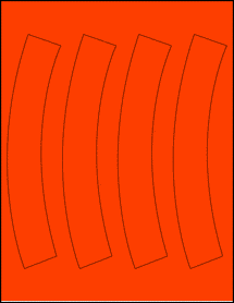 Sheet of 0" x 0" Fluorescent Red labels