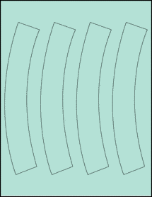 Sheet of 0" x 0" Pastel Green labels