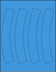 Sheet of 0" x 0" True Blue labels