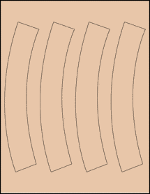 Sheet of 0" x 0" Light Tan labels