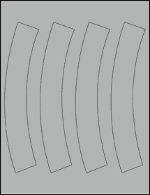 Sheet of 0" x 0" True Gray labels