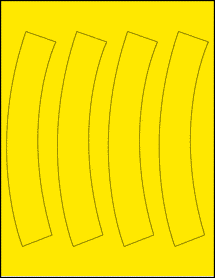 Sheet of 0" x 0" True Yellow labels