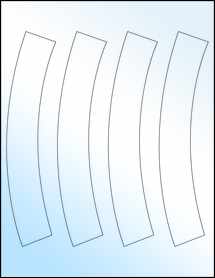 Sheet of 0" x 0" White Gloss Inkjet labels