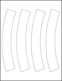 Sheet of 0" x 0" Standard White Matte labels