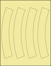 Sheet of 0" x 0" Pastel Yellow labels