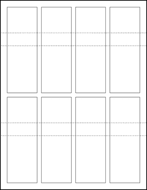 Sheet of 1.75" x 5" Weatherproof Matte Inkjet labels