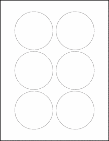 Sheet of 3" Circle  labels