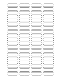 Sheet of 1.5531" x 0.4102"  labels