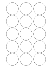 Sheet of 2" Circle  labels