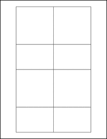 Sheet of 3" x 3"  labels