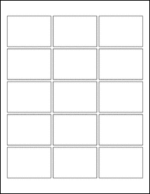 Sheet of 2.5" x 1.75"  labels