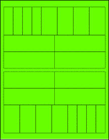 Sheet of Custom - See Sample Fluorescent Green labels