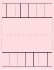 Sheet of Custom - See Sample Pastel Pink labels