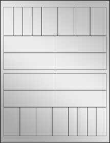 Sheet of Custom - See Sample Silver Foil Inkjet labels