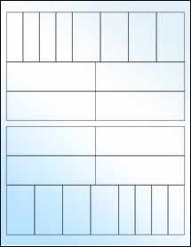 Sheet of Custom - See Sample White Gloss Inkjet labels