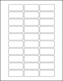Sheet of 2" x 0.875"  labels