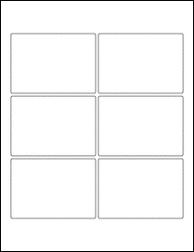 Sheet of 3.75" x 2.625"  labels