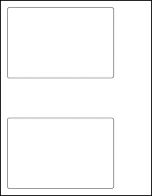Sheet of 4" x 6" Custom Standard White Matte labels