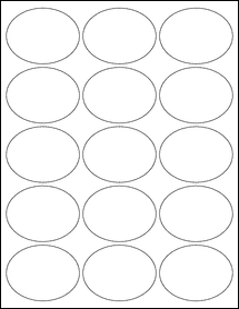 Sheet of 2.625" x 2" 100% Recycled White labels