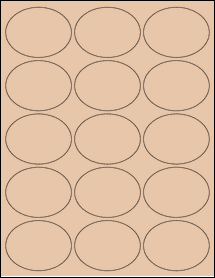 Sheet of 2.625" x 2" Light Tan labels