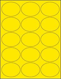 Sheet of 2.625" x 2" True Yellow labels