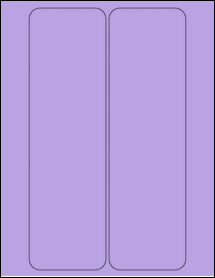 Sheet of 3.0625" x 10.4375" True Purple labels