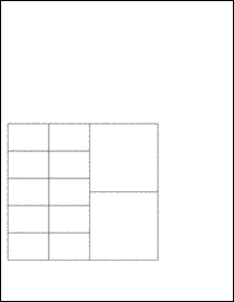Sheet of 5.5" x 5" Blockout for Laser labels