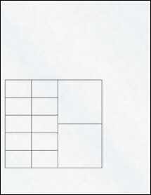Sheet of 5.5" x 5" Clear Matte Inkjet labels