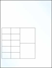 Sheet of 5.5" x 5" Clear Gloss Inkjet labels
