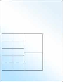 Sheet of 5.5" x 5" White Gloss Inkjet labels