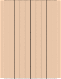 Sheet of 0.75" x 11" Light Tan labels