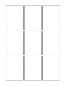 Sheet of 2.25" x 3.125"  labels