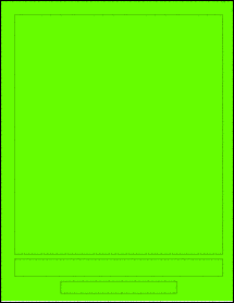 Sheet of Custom (Various) Fluorescent Green labels