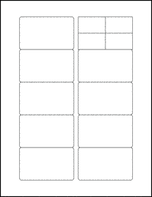 Sheet of 3.063" x 1.837" Standard White Matte labels