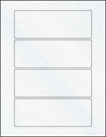 Sheet of 6.25" x 2.25" Clear Matte Inkjet labels
