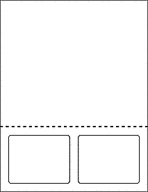 Sheet of 3.5" x 2.75"  labels