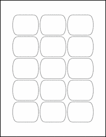 Sheet of 2.092" x 1.633"  labels