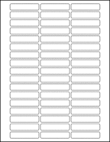 Sheet of 2.25" x 0.5"  labels