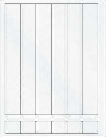 Sheet of 1.25" x 9" Clear Matte Laser labels