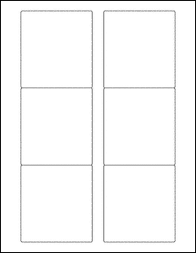 Sheet of 3.125" x 3.375" Blockout labels