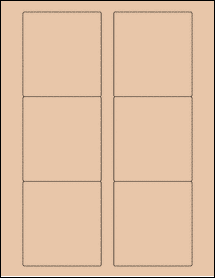 Sheet of 3.125" x 3.375" Light Tan labels